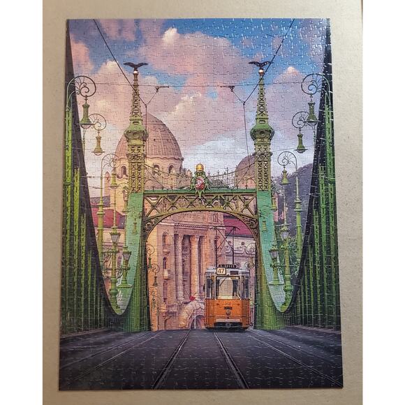 Buffalo Photographic Collection The Liberty Bridge 1000 Piece Puzzle Pre-Owned - Picture 3 of 7